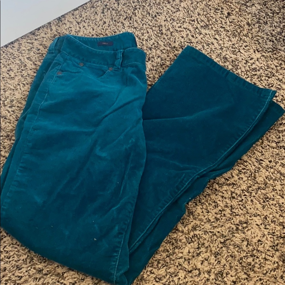 Teal Talbots flare jeans